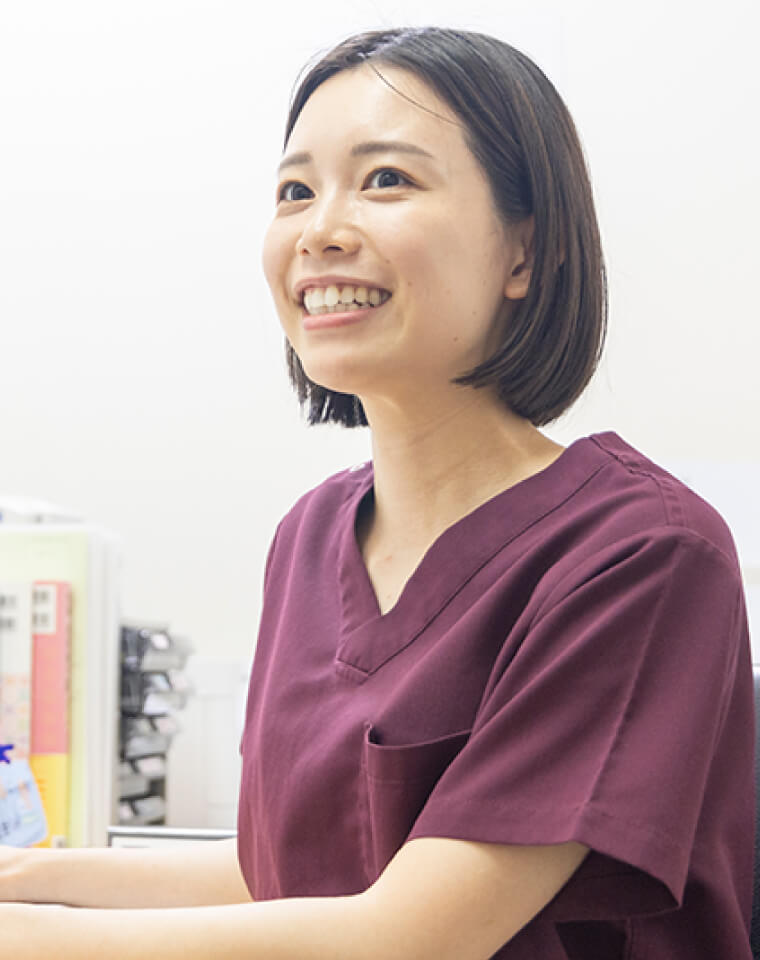 職員インタビュー中の様子